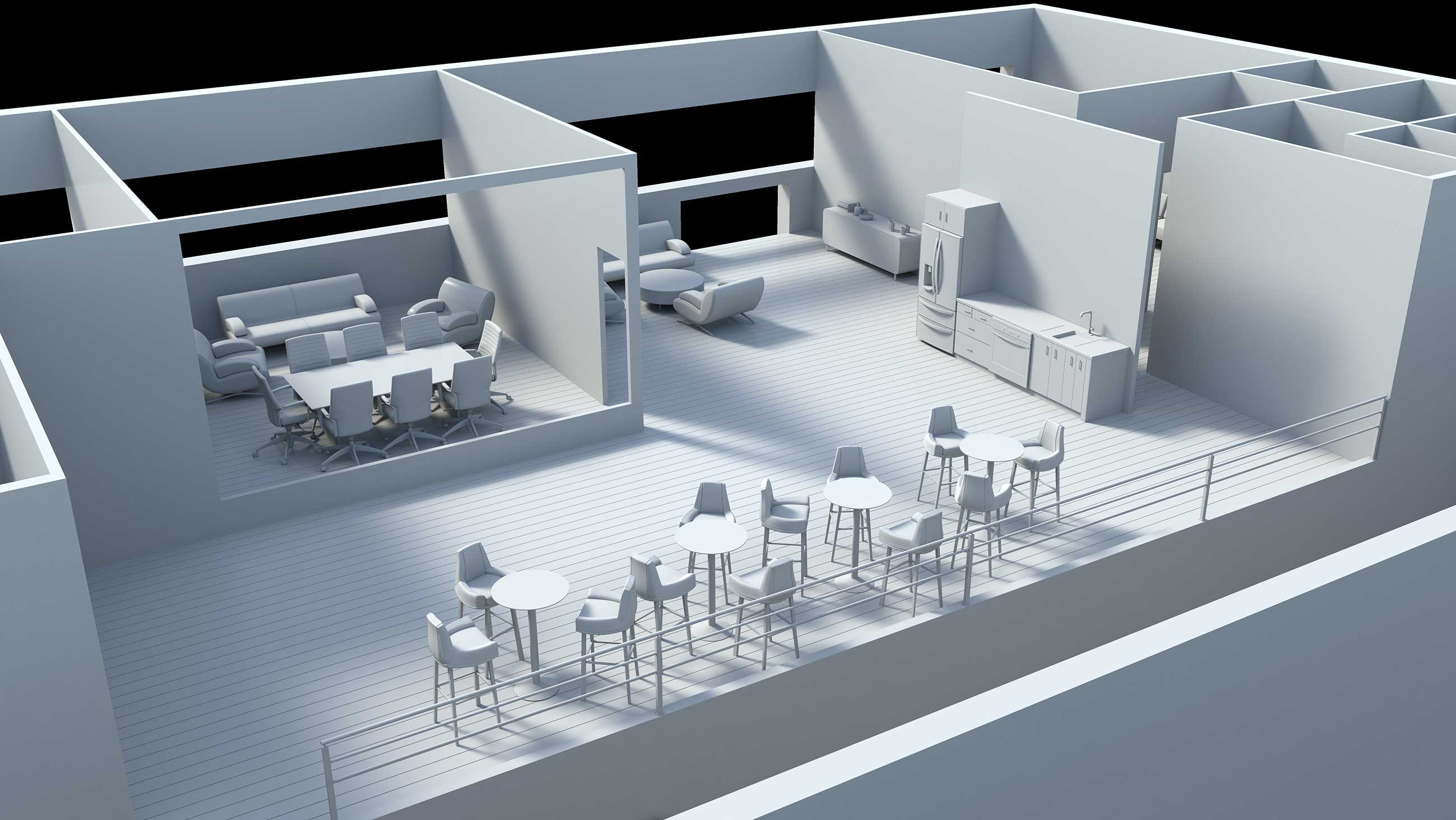 Espace production et loges du studio de tournage Le Grand Set